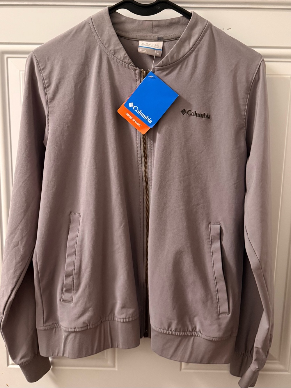Columbia Men's Light Gray Bomber Jacket